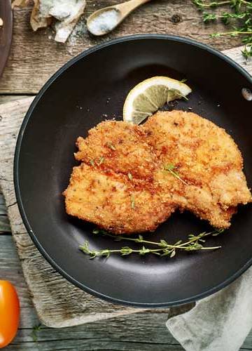 Schnitzel bakken