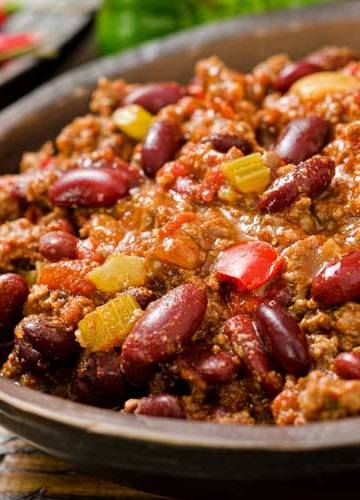 Hoeveel chili con carne per persoon?