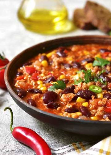 Chili con carne opwarmen