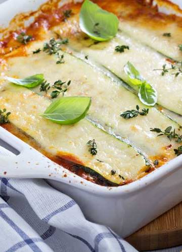 Courgette lasagne