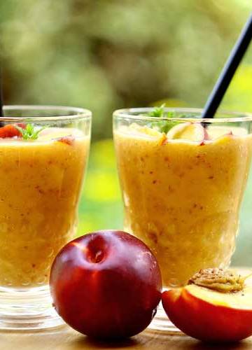 Nectarine smoothie maken