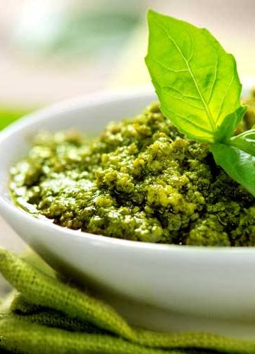 Groene pesto maken